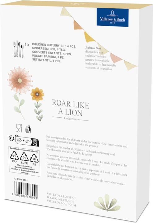 Produktbild Villeroy & Boch Kinderbesteck 4tlg. Roar like a Lion
