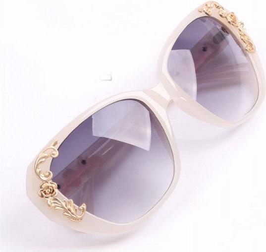 Image du produit Hermex Damen Elegante Sonnenbrille UV400 - Weiss HablTransparent