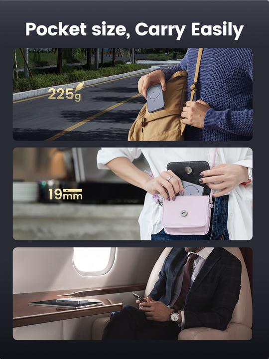 Actual product image Ugreen Wireless Charger (10000 mAh, 20 W, 37 Wh)