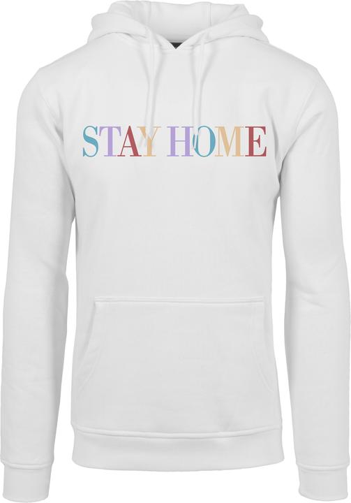 Image du produit Mister Tee Sweat à capuche unisexe Stay Home Wording (M)