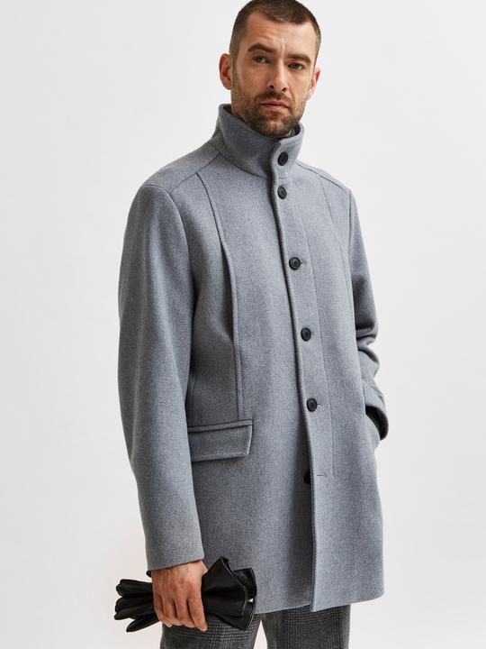 Actual product image Selected Homme High collar wool coat (M)