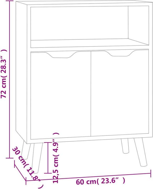 Image du produit vidaXL Sideboard (60 x 30 x 72 cm)