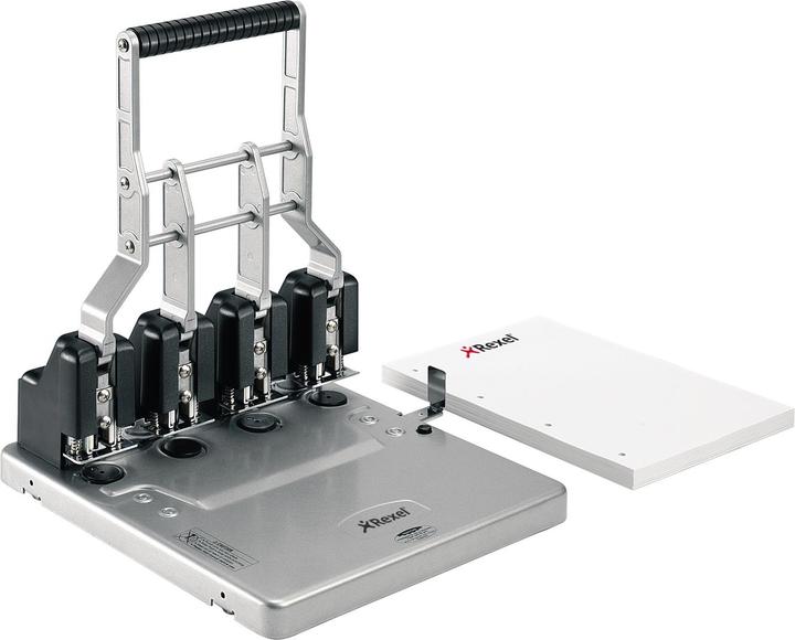Immagine prodotto Rexel Punzonatrice a quattro fori HD4150, nero-argento Capacità di punzonatura: 150 fogli, realizzata in