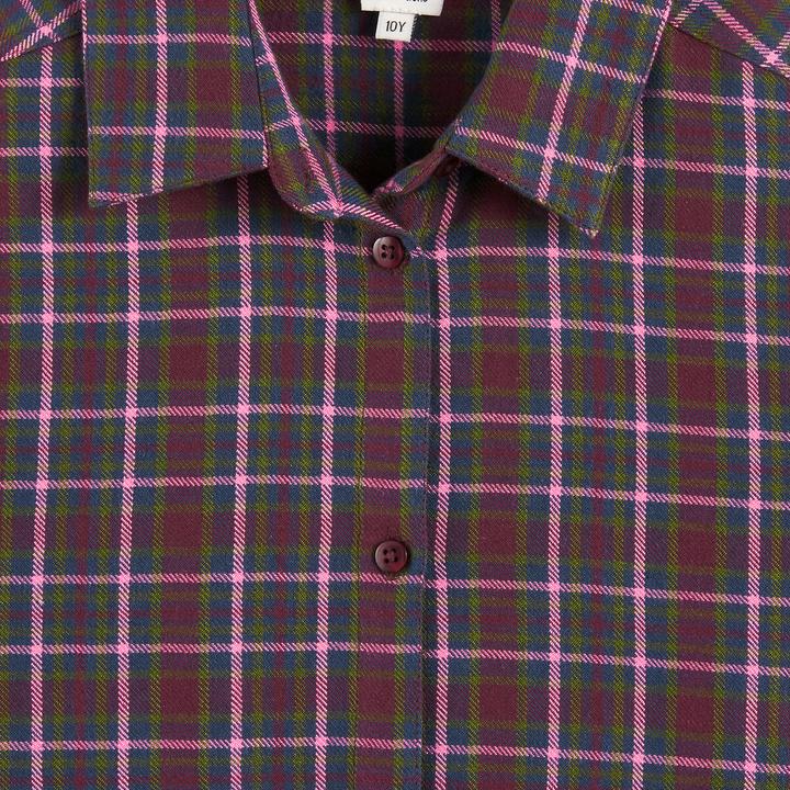 Produktbild La Redoute Collections Gerade geschnittenes Kleid mit langen Ärmeln und Karomuster (128)