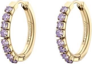 Produktbild Brosway - Timeless circular earrings with violet zircons Desideri BEIE022