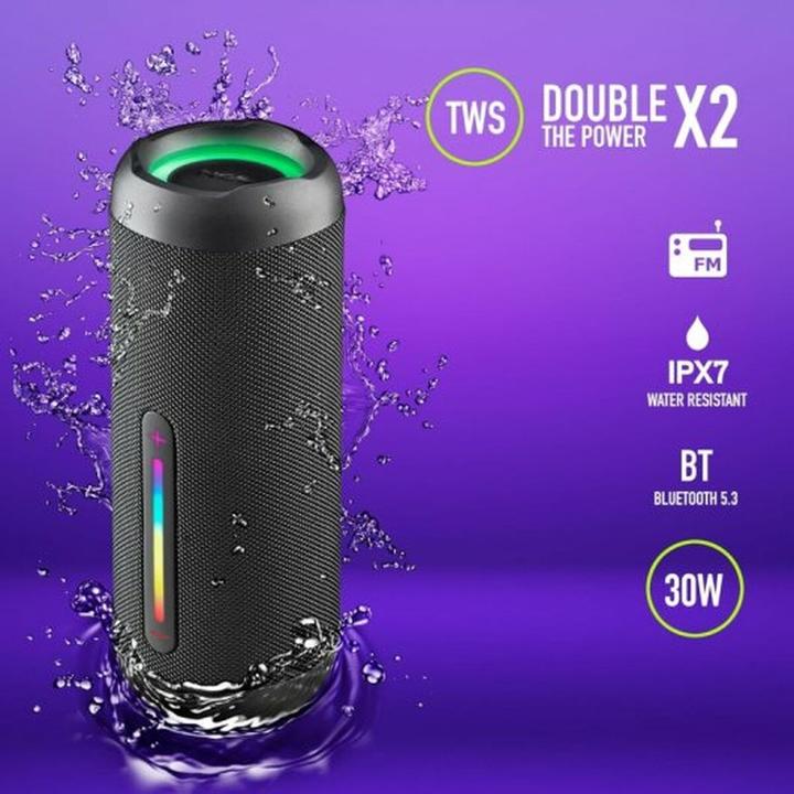 Produktbild NGS Enceinte Nomade Bluetooth Roller Furia 2 (Noir) (9 h, Akkubetrieb)