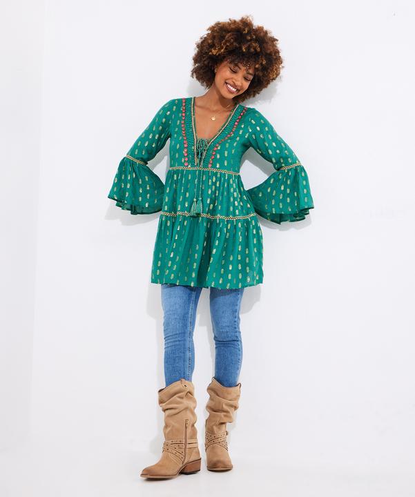 Produktbild Joe Browns Tiered Beaded Boho Mini Dress (40)