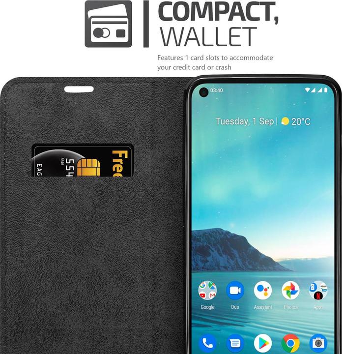 Productafbeelding Cadorabo Boek Onzichtbare Magneethoes (Nokia 3.4)