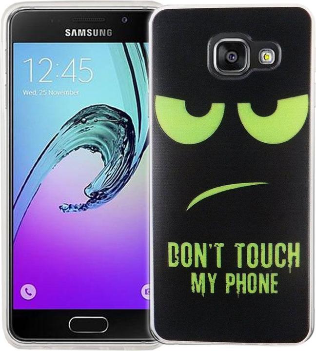 Produktbild König Design Handy Hülle für Samsung Galaxy A3 2016 Dont Touch Grün Tasche Case Cover Motiv (Samsung Galaxy A3 (2016))