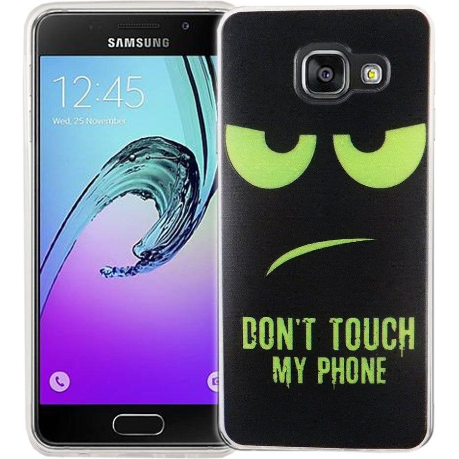 König Design Handy Hülle für Samsung Galaxy A3 2016 Dont Touch Grün Tasche Case Cover Motiv (Samsung Galaxy A3 (2016)), ...