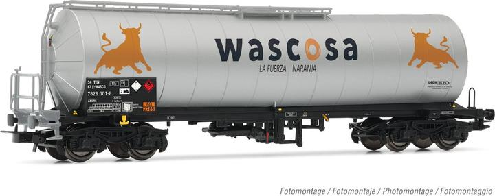 Image du produit Rivarossi F-WASCOSA wagon-citerne à 4 essieux Fuerza Naranja (Voie VI)