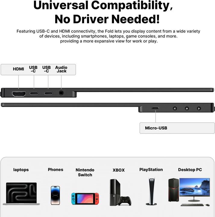 Actual product image Mobile Pixels Fold 16" QHD (2560 x 1600 pixels, 16")
