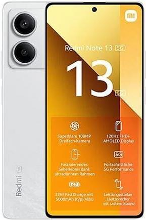Actual product image Xiaomi Redmi Note 13 5G (256 GB, Arctic White, 6.67", Hybrid Dual SIM, 5G)