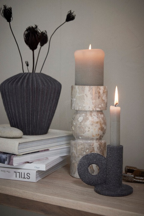 Produktbild Lene Bjerre Ø 9 x H 23 cm - Marmor - Sand (9 x 23 cm)