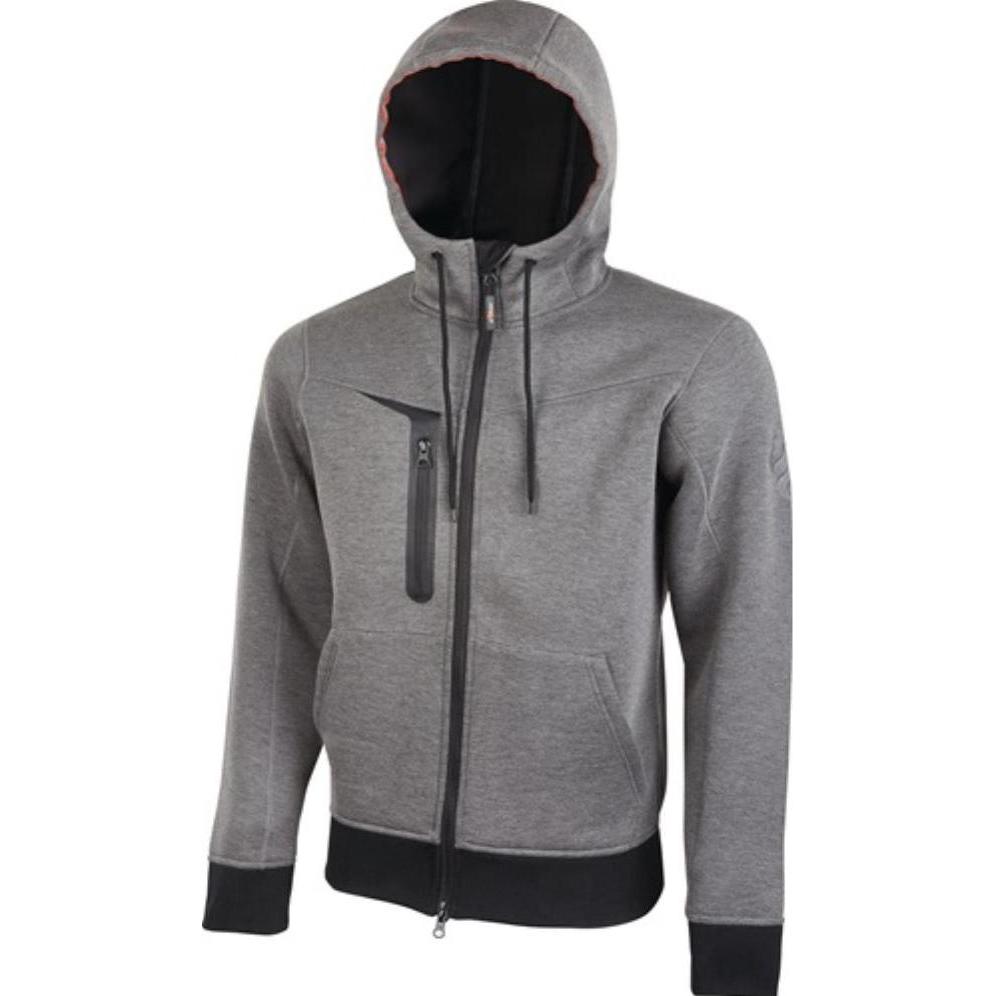U-Power, Arbeitsjacke, Sweatjacke Tasty Performance grey meteorite (XXL)