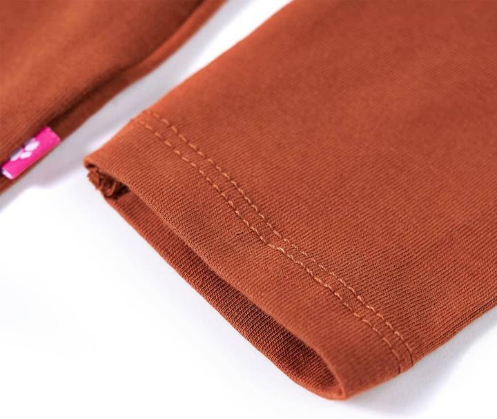 Immagine prodotto vidaXL Camicia da bambino a maniche lunghe Cognac 116,Materiale: 95 % cotone. 5 (116)