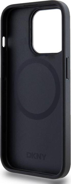 Actual product image DKNY PU Leather Stack Logo Magsafe Case for iPhone 14 Pro Max Black (Apple iPhone 14 Pro Max)