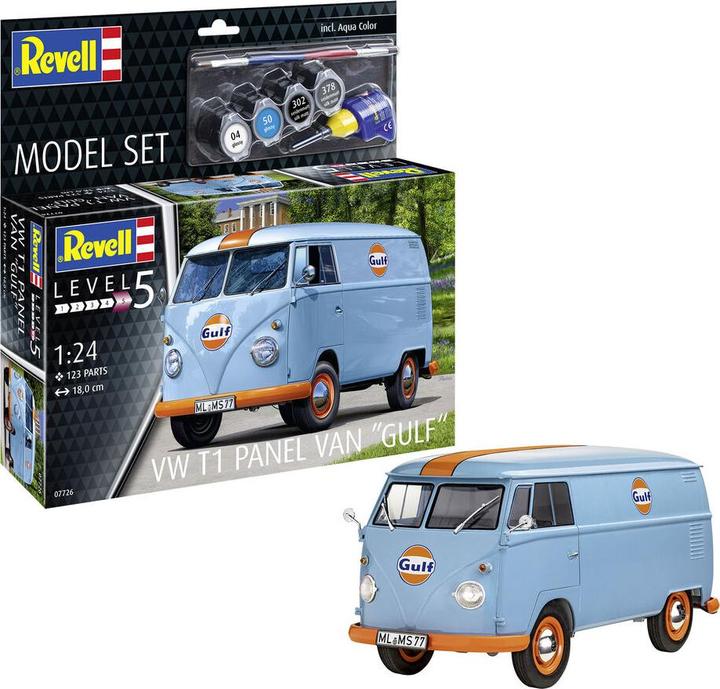 Actual product image Revell Model Set VW T1 panel van (Gulf Decoration)