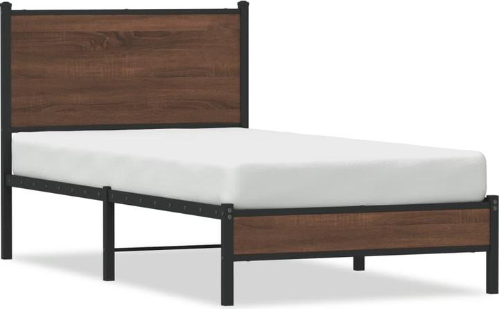 Actual product image vidaXL Bed frame with headboard (90 x 200 cm)