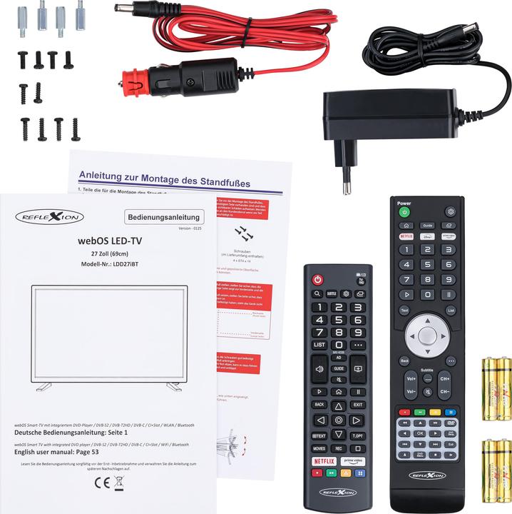 Produktbild Reflexion LDD27iBT 27 Zoll Full HD Smart TV mit DVD-Player und LG webOSHub, Wohnwagen/Wohnmobil/Camp (27", LED, Full HD)