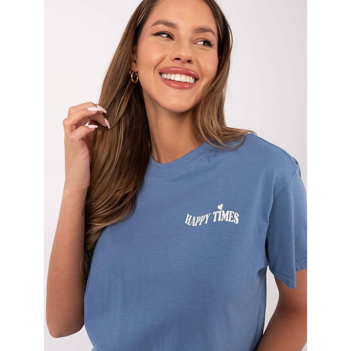 Sublevel, Damen, Shirt, T-shirt, Blau, (L)