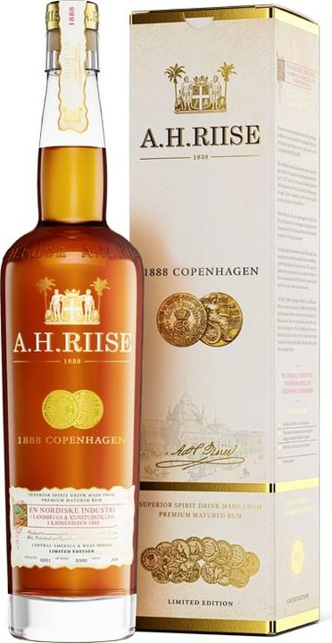 Actual product image A.H.Riise 1888 Copenhagen Gold Medal Rum (1 x 70 cl)