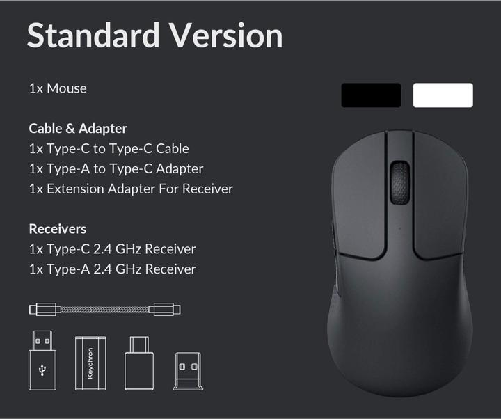 Actual product image Keychron M3 Mini (Wireless, Cable)