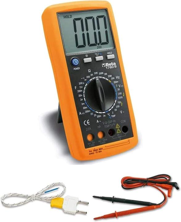 Actual product image BETA 1760B Multi-Purpose Digital Multimeter Meter Multimeter (Certified Tool Accessory with One-Piece