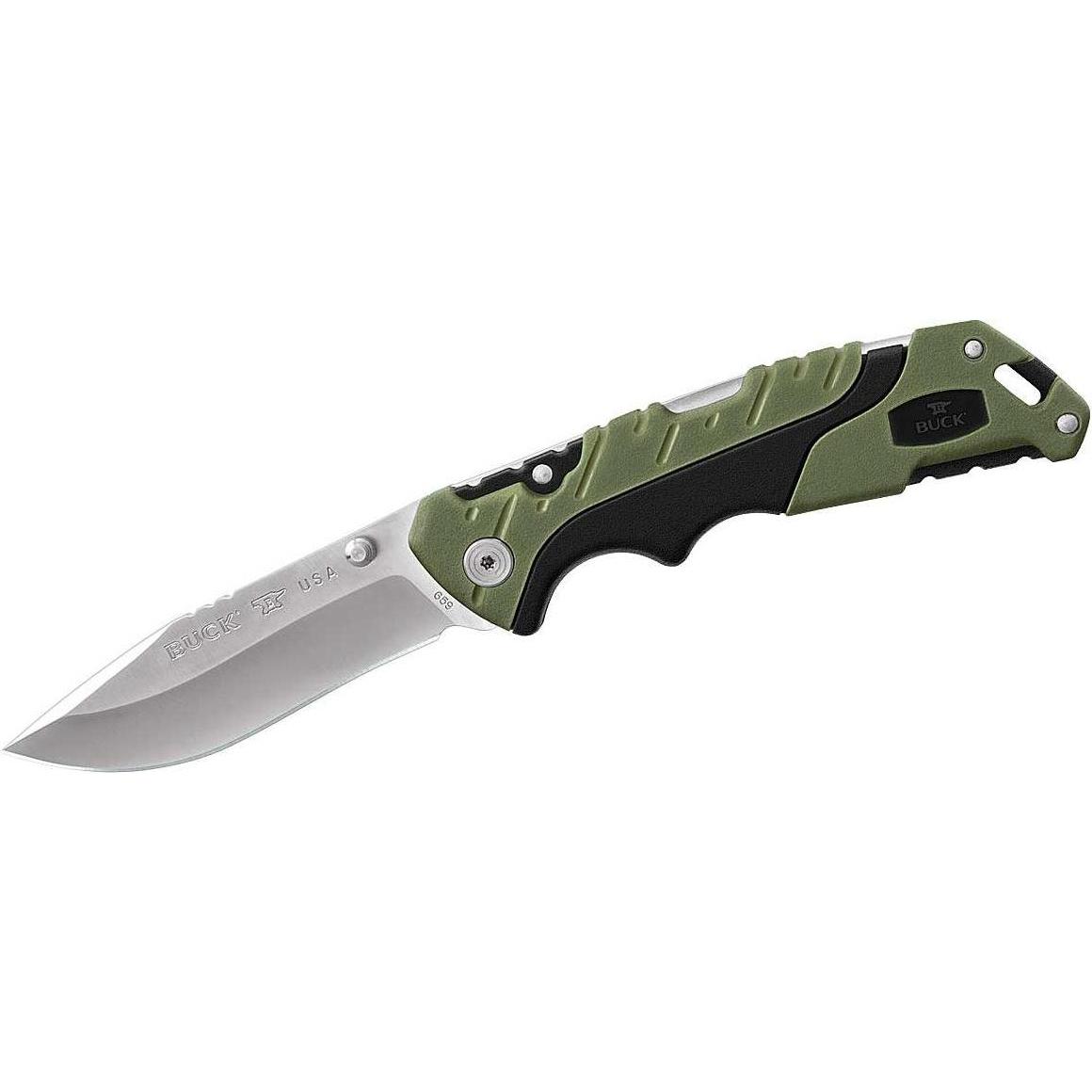 Buck, Mehrzweckmesser, Einhandmesser 659 PURSUIT, Stahl AISI 420HC, Daumenpins, Back Lock, GFK-Nylon/Versaflexgriff (9.2...
