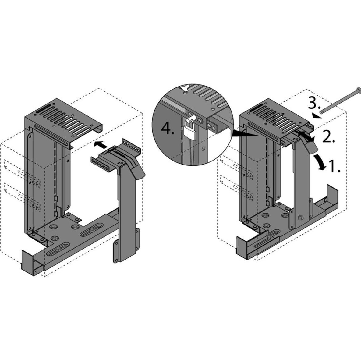Thumbnail - Hettich, Möbelausstattung, PC-Halter Lock (1 Stk.)