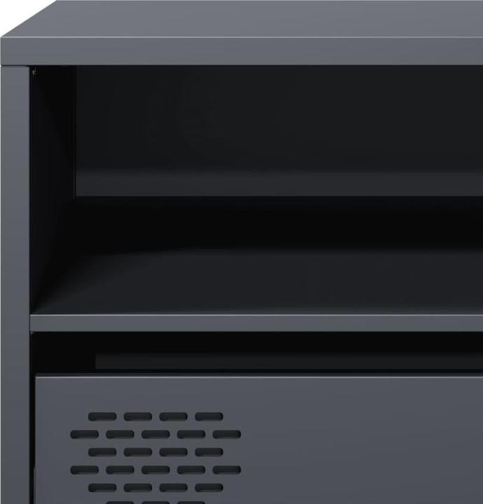 Produktbild vidaXL TV Schrank Lowboard Fernsehschrank Fernsehtisch Kaltgewalzter Stahl (135 x 39 x 43.5 cm)