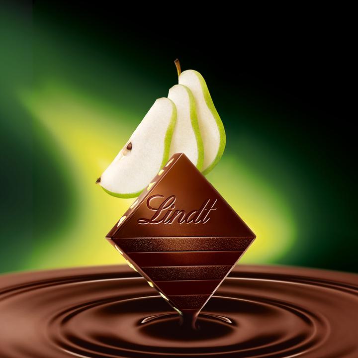 Actual product image Lindt Excellence dark pear chocolate bar (100 g)