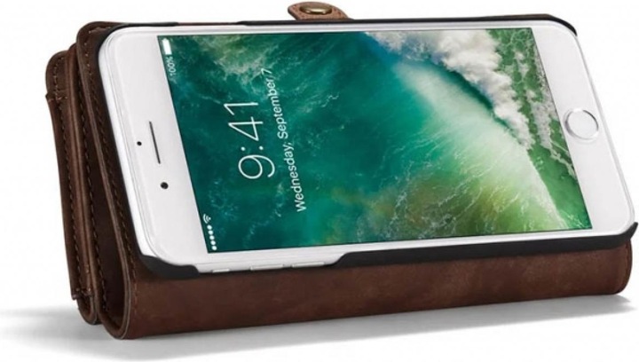 Produktbild Caseme Apple iPhone 8 Plus Echtleder Portemonnaie Karten Hülle (Apple iPhone 8 Plus)