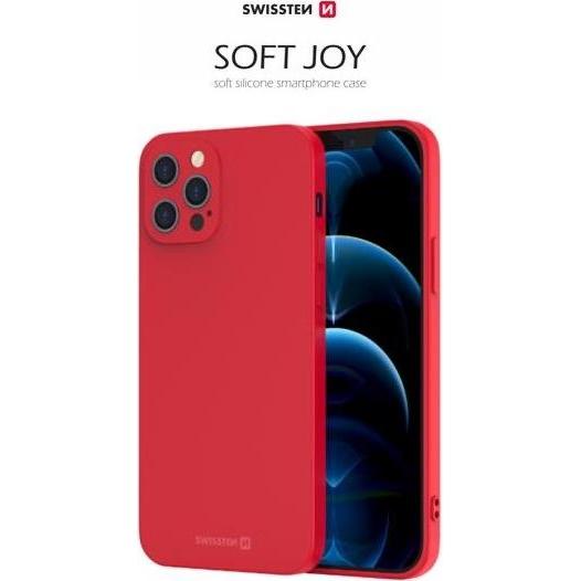 Swissten Soft Joy Case für Iphone 16 Pro Max Rot (Apple iPhone 16 Pro Max), Smartphone Hülle, Rot