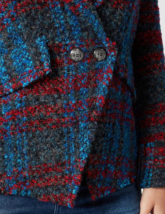 Actual product image Taifun Light blazer jacket with drawstring, roll-up sleeves, long sleeves, lined, solid (40)