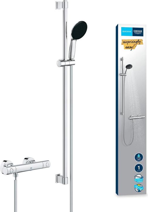 Image du produit Grohe Precision Get QuickFix mitigeur thermostatique de douche et barre de douche Vitalio Start 110