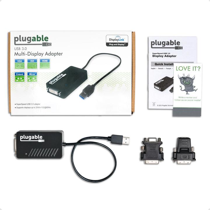 Immagine prodotto Plugable Da USB 3.0 a DVI/VGA/HDMI (USB 3.0)