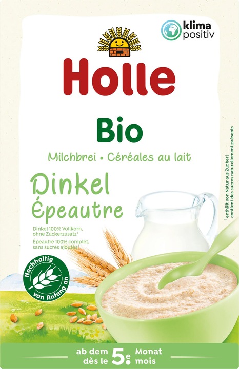 Holle Bouillie de lait à l'épeautre bio (250 g)