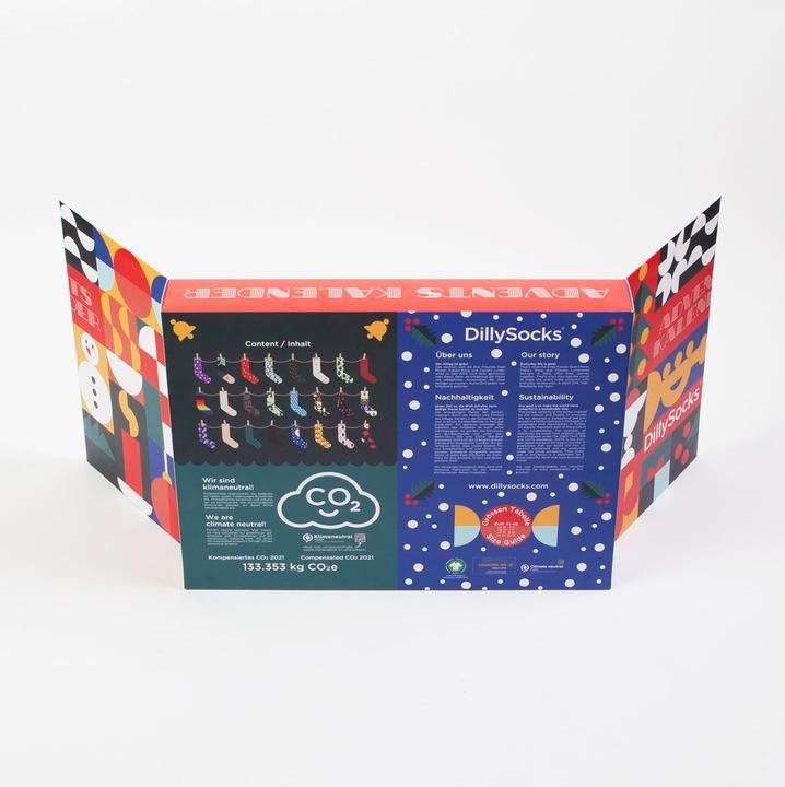Actual product image DillySocks Advent calendar