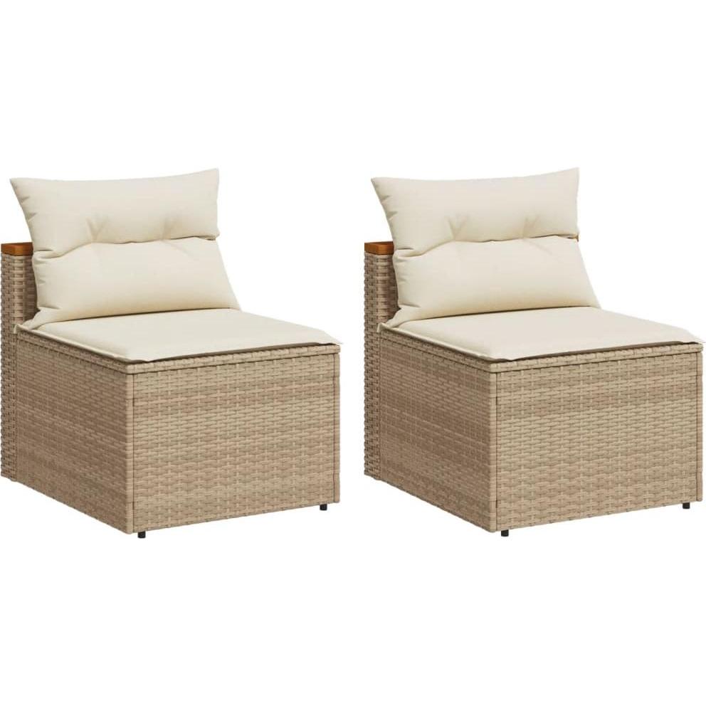 VidaXL, Gartenlounge, 10-tlg. Garten-Lounge-Set mit Kissen