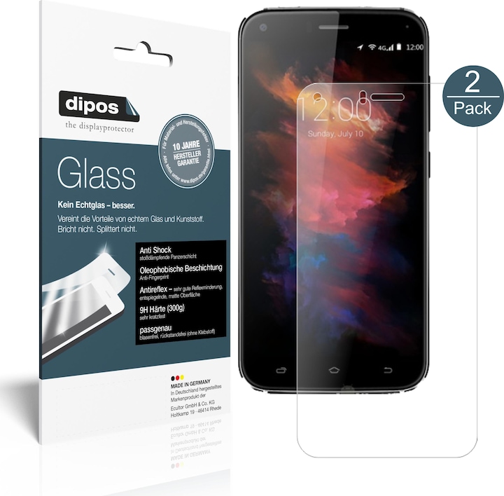 Immagine prodotto Dipos Pellicola Protettiva Anti-Shock (2 Pezzo/i, Umidigi Umi Diamond X)