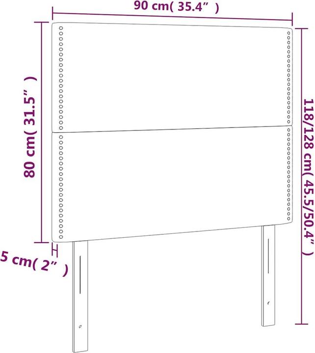 Produktbild vidaXL Eudor (90 x 5 x 128 cm)