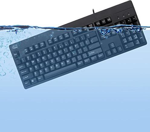 Adesso SlimTouch 410 Keyboard USB QWERTY US English Black (US, Cable)
