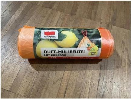 Produktbild Quickpack Müllbeutel 35L 58x67cm mit Duft und Zugband 25er (25 x, 35 l)