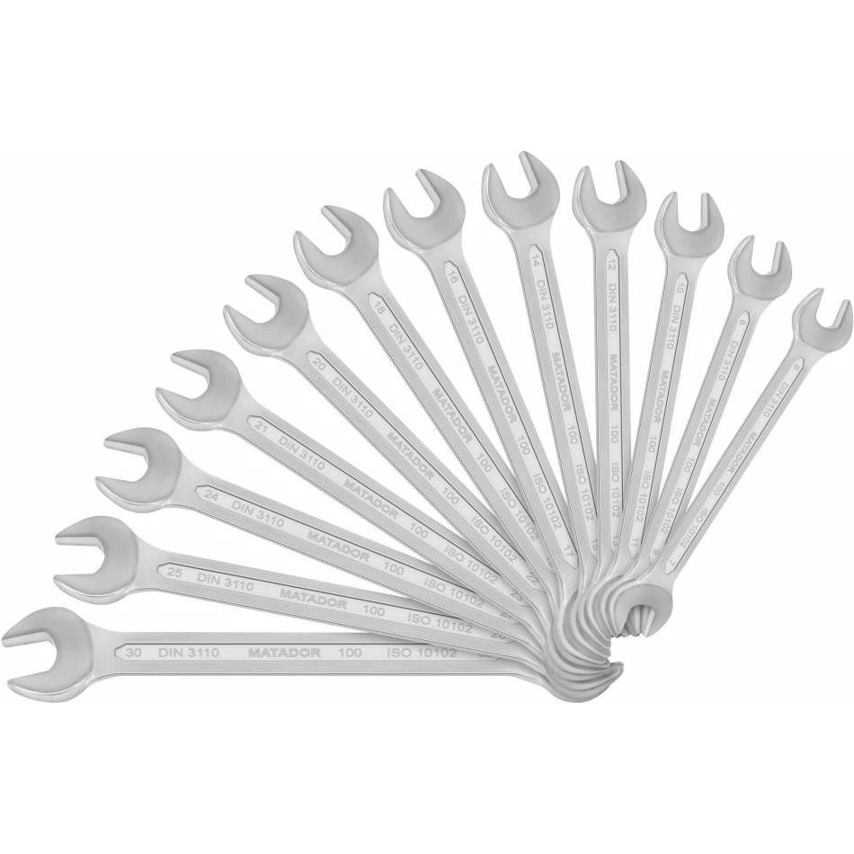 Matador, Schraubenschlüssel, Doppelmaulschlüssel-Satz 12-tlg. ( mm ) (32 mm, 18 mm, 11 mm, 12 mm, 20 mm, 19 mm, 27 mm, 1...