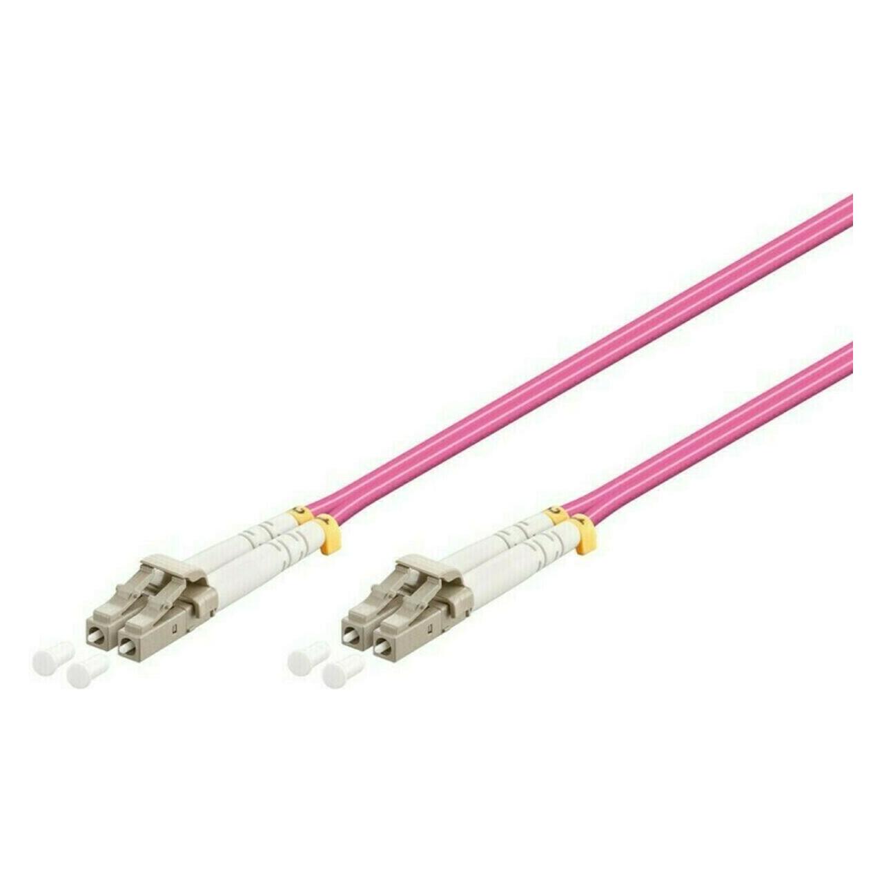 Danicom Glasfaserkabel Lc-Lc OM4 Duplex Patchkabel – 3 Meter, Netzwerkkabel