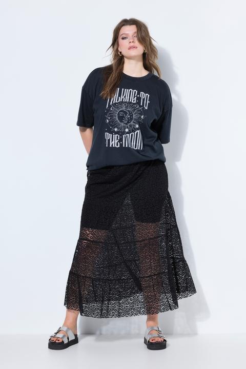 Produktbild Studio Untold Spitzen-Maxirock, A-Linie, Elastikbund, Volants (54)