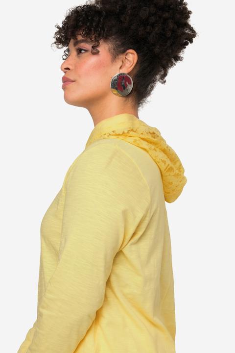 Produktbild Miamoda Langarmshirt, Kapuze, Spitzen-Details (56)