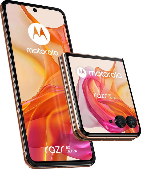 Motorola Razr 50 Ultra (512 GB, Peach Fuzz, 6.90", SIM + eSIM, 50 Mpx)
