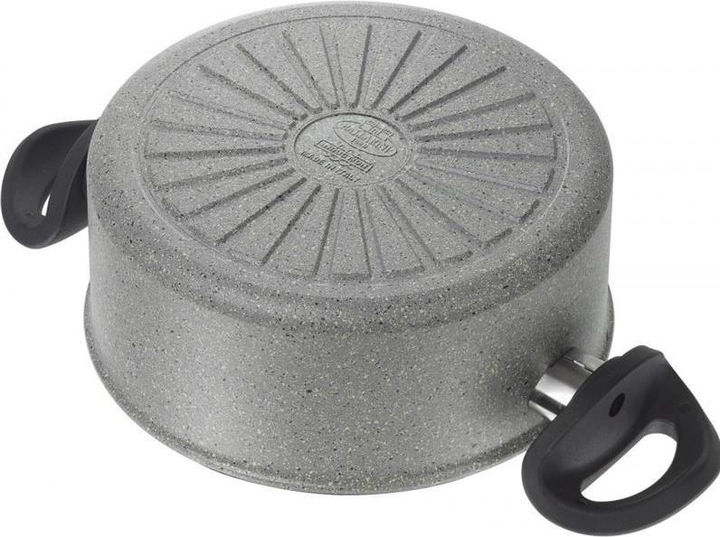 Produktbild Ballarini Topf Ferrara mit 2 Griffen und Deckel Granit 24 CM FERG25D.24D (30 cm, Kochtopf, Aluminium)